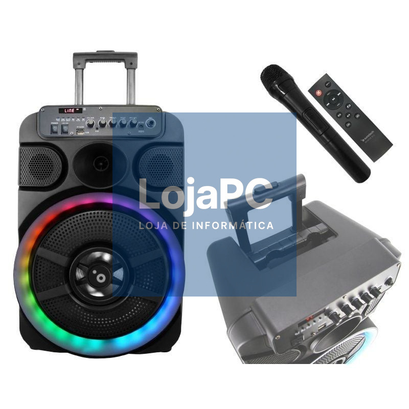 Coluna Portable com Bluetooth Sunstech Muscles 12/ 40W/ 1.0