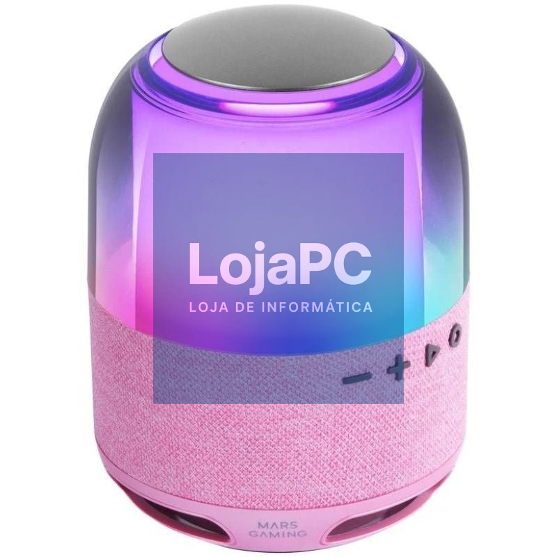 Coluna com Bluetooth Mars Gaming MS-FLOW/ 15W/ 1.0/ Rosa