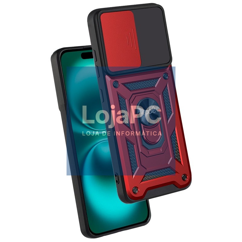 COOL Case for iPhone 16 Plus Hard Ring Red — imagem 2