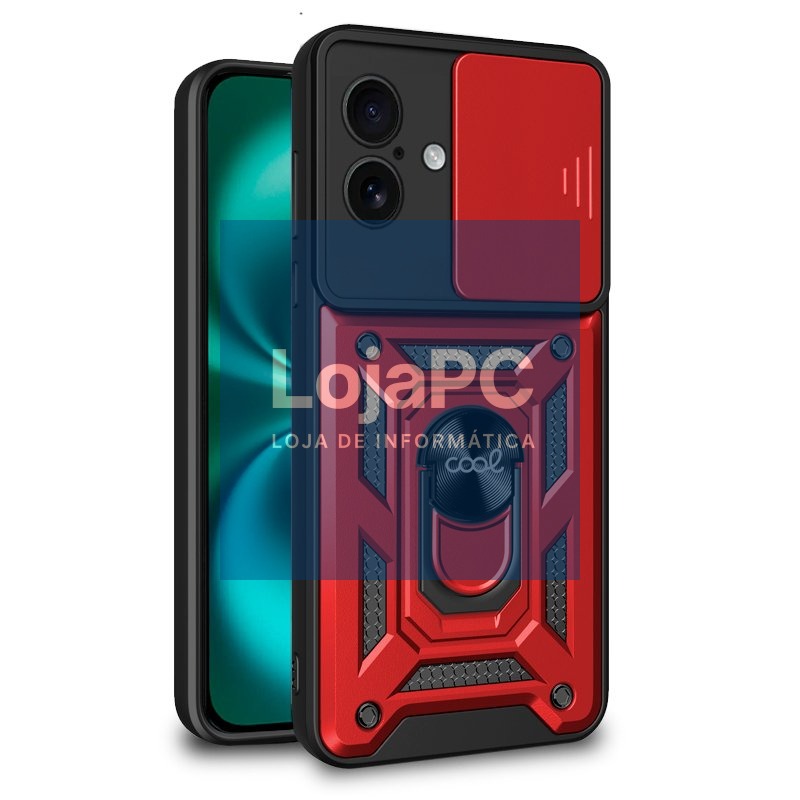 COOL Case for iPhone 16 Plus Hard Ring Red