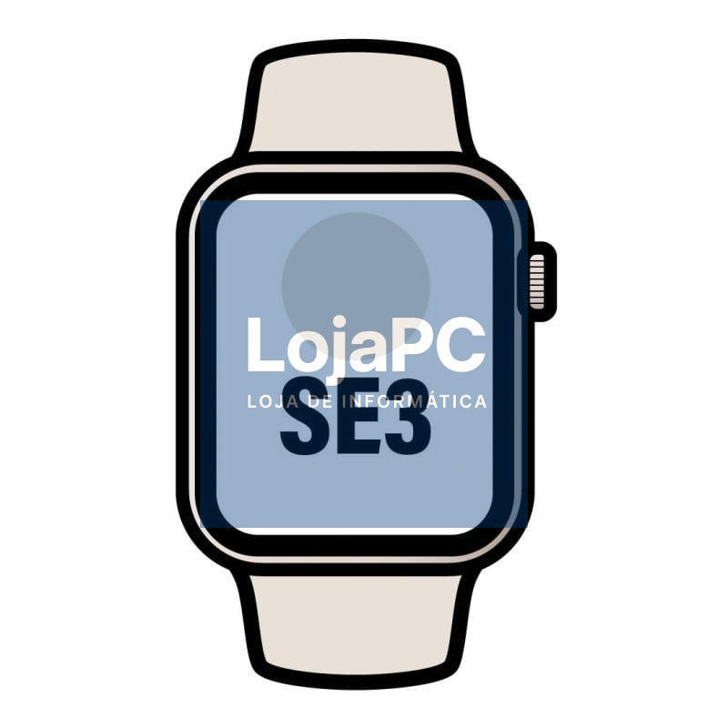 Apple Watch SE3/ GPS/ 40mm/ Caixa de Aluminio Branco Estrella/ Correia Desportiva Branco Estrella S/M