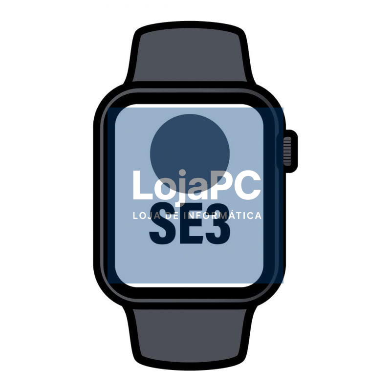 Apple Watch SE3/ GPS/ Cellular/ 40mm/ Caixa de Aluminio Medianoche/ Correia Desportiva Medianoche S/M