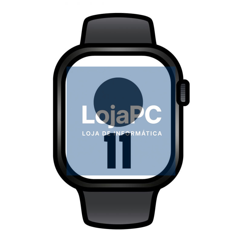 Apple Watch Series 11/ GPS/ Cellular/ 42mm/ Preto Azabache/ Correia Desportiva Preta (S/M)