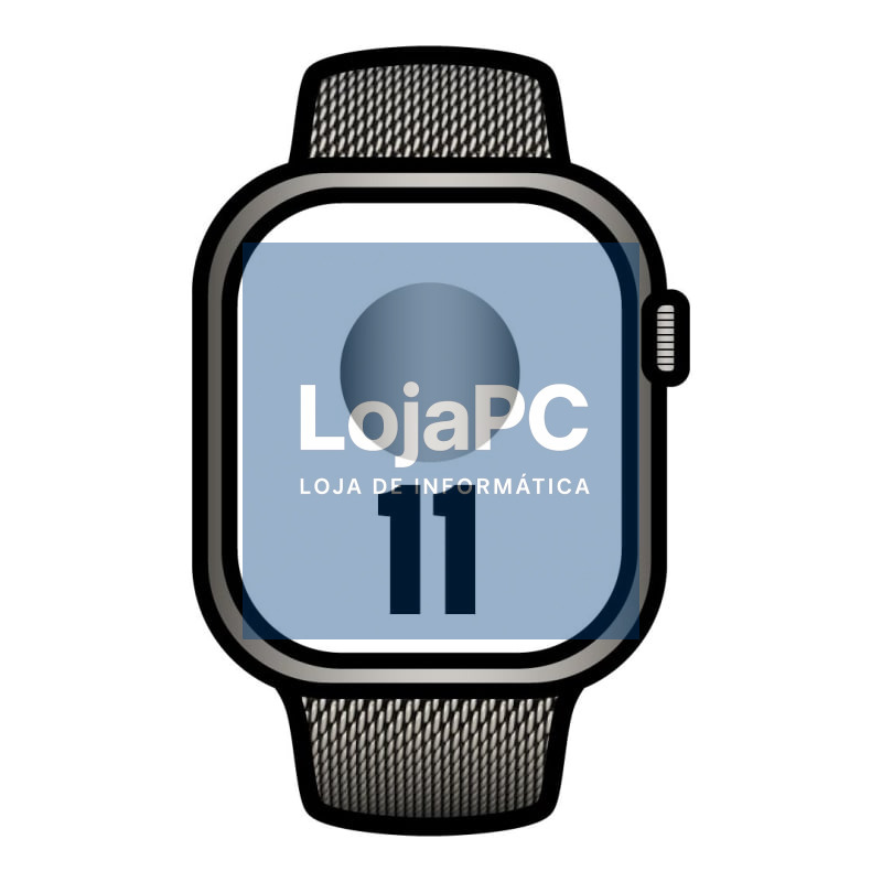Apple Watch Series 11/ GPS / Cellular/ 46mm/ Titânio Natural/ Correia Milanese Natural S/M