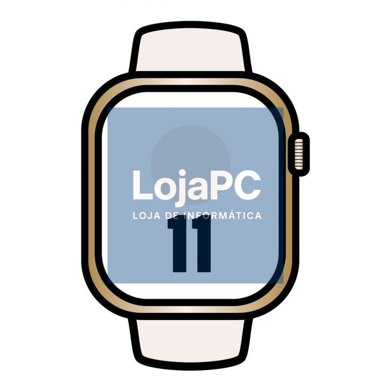 Apple Watch Series 11/ GPS/ Cellular/ 46mm/ Titânio Dourado/ Correia Desportiva Rosa Rubor M/L