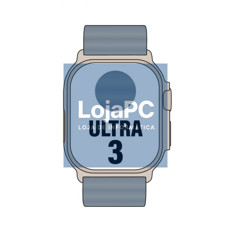 Apple Watch Ultra 3 GPS/ Cellular 49mm Caixa de Titânio Natural/ Correia Ocean Azul Naútico