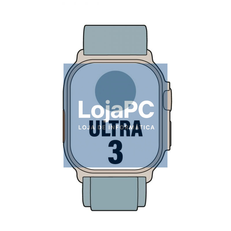 Apple Watch Ultra 3/ GPS/ Cellular/ 49mm/ Caixa de Titânio Natural/ Correia Loop Alpine Azul Claro S