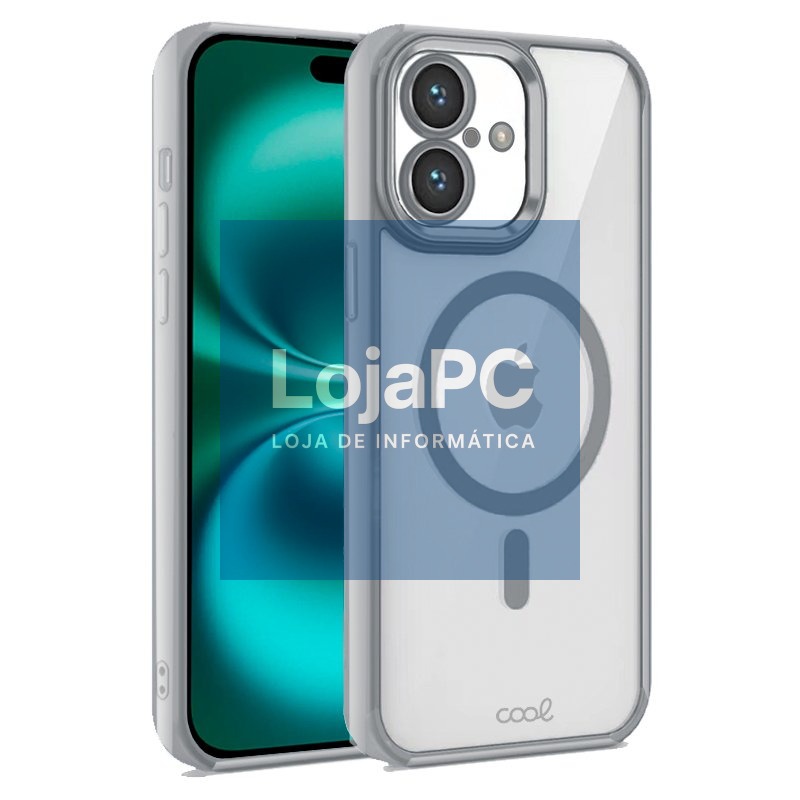 COOL Case for iPhone 16 Plus Magnetic Silver Edge