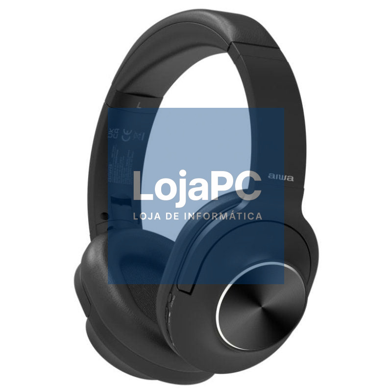 Auscultadores Sem Fios Aiwa HST-220BT/BK/ com Microfone/ Bluetooth/ Pretos
