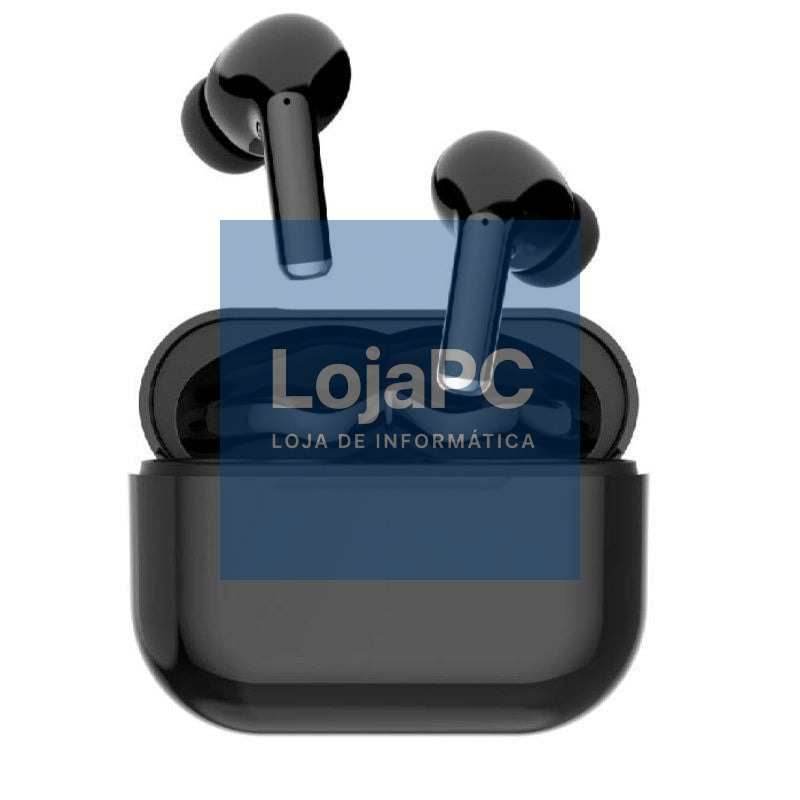 Auscultadores Bluetooth Daewoo DW2001 com estojo de carga/ Autonomia 6h/ Pretos