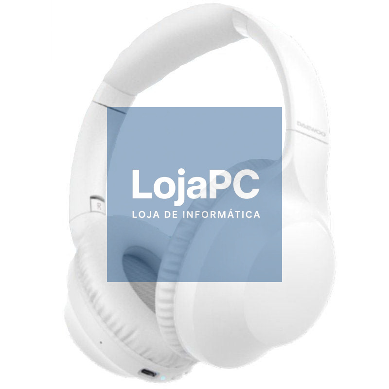 Auscultadores Sem Fios Daewoo DW2010/ com Microfone/ Bluetooth/ Brancos