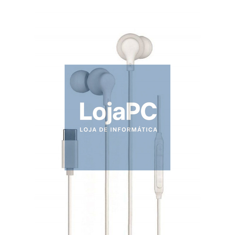Auscultadores Intrauditivos Daewoo DW2016/ com Microfone/ USB Tipo-C/ Brancos