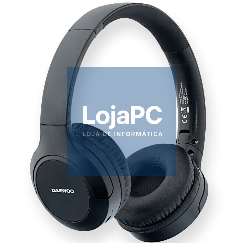 Auscultadores Sem Fios Daewoo DW2017/ com Microfone/ Bluetooth/ Pretos
