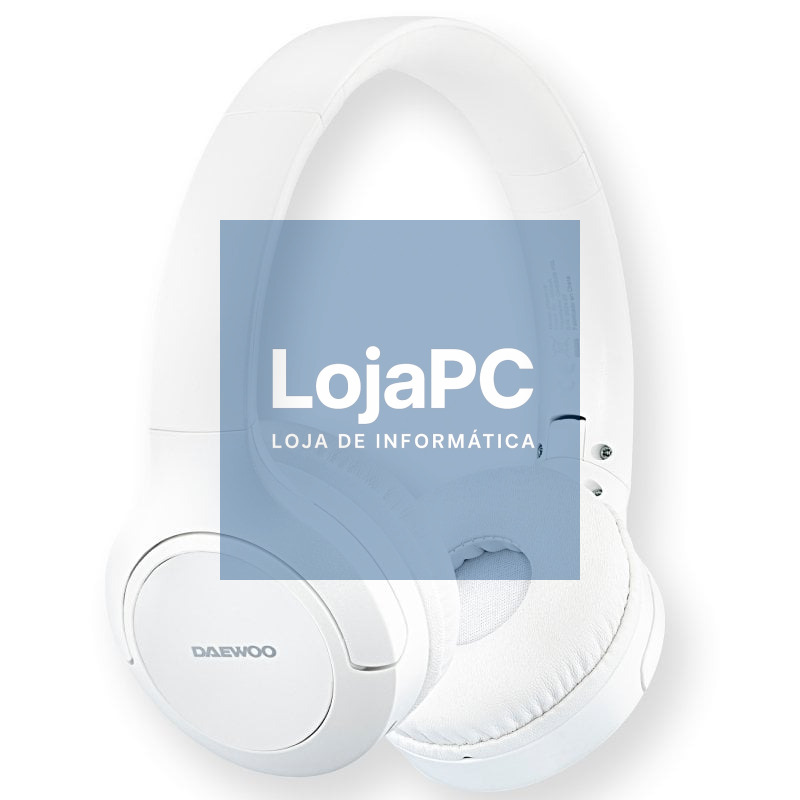 Auscultadores Sem Fios Daewoo DW2018/ com Microfone/ Bluetooth/ Brancos