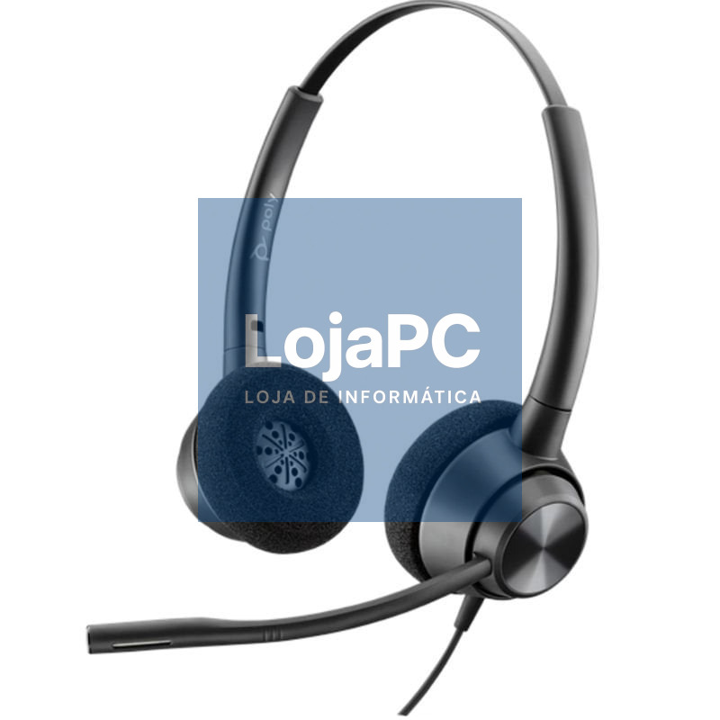 Auscultadores Poly EncorePro 320/ com Microfone/ QD/ Pretos