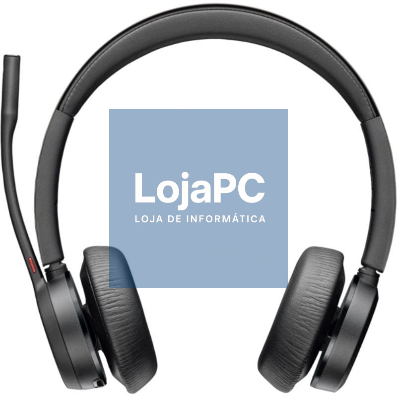 Auscultadores Sem Fios Poly Voyager 4320 para Microsoft Teams + Adaptador BT700/ com Microfone/ Bluetooth/ Pretos