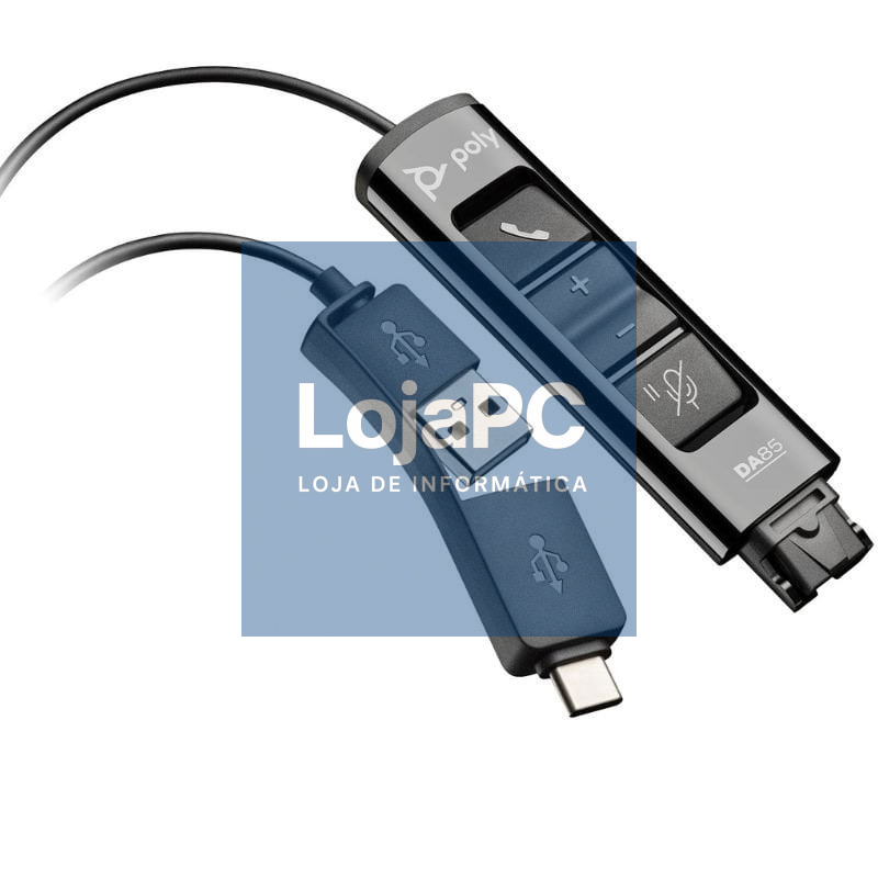 Adaptador QD USB Poly DA85 786C7AA/ QD Macho/ USB Macho - USB Tipo-C Macho