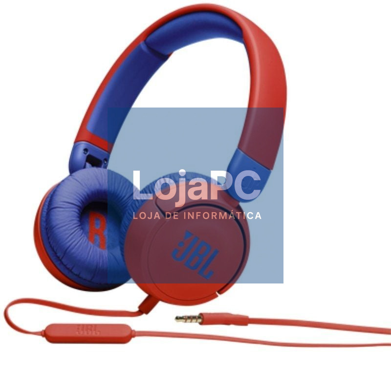 Auscultadores Infantiles JBL JR310/ com Microfone/ Jack 3.5/ Rojos y Azuis