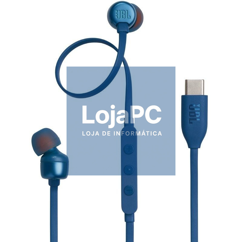 Auscultadores Intrauditivos JBL Tune 310C/ com Microfone/ Azuis