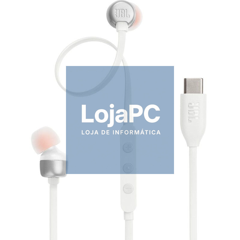 Auscultadores Intrauditivos JBL Tune 310C/ com Microfone/ Brancos