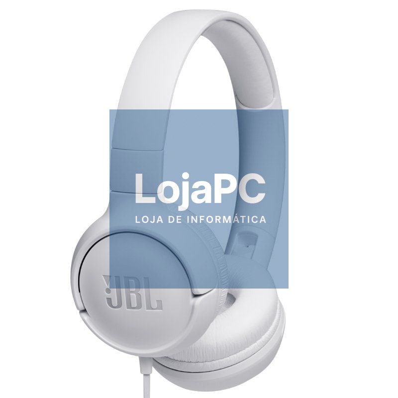 Auscultadores JBL Tune 500/ com Microfone/ Jack 3.5/ Brancos