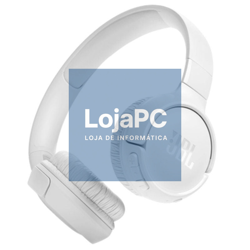 Auscultadores Sem Fios JBL Tune 520BT/ com Microfone/ Bluetooth/ Brancos