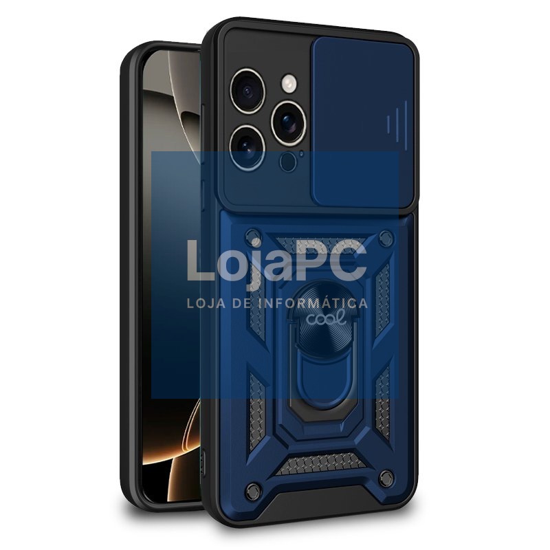 COOL Case for iPhone 16 Pro Hard Ring Navy Blue