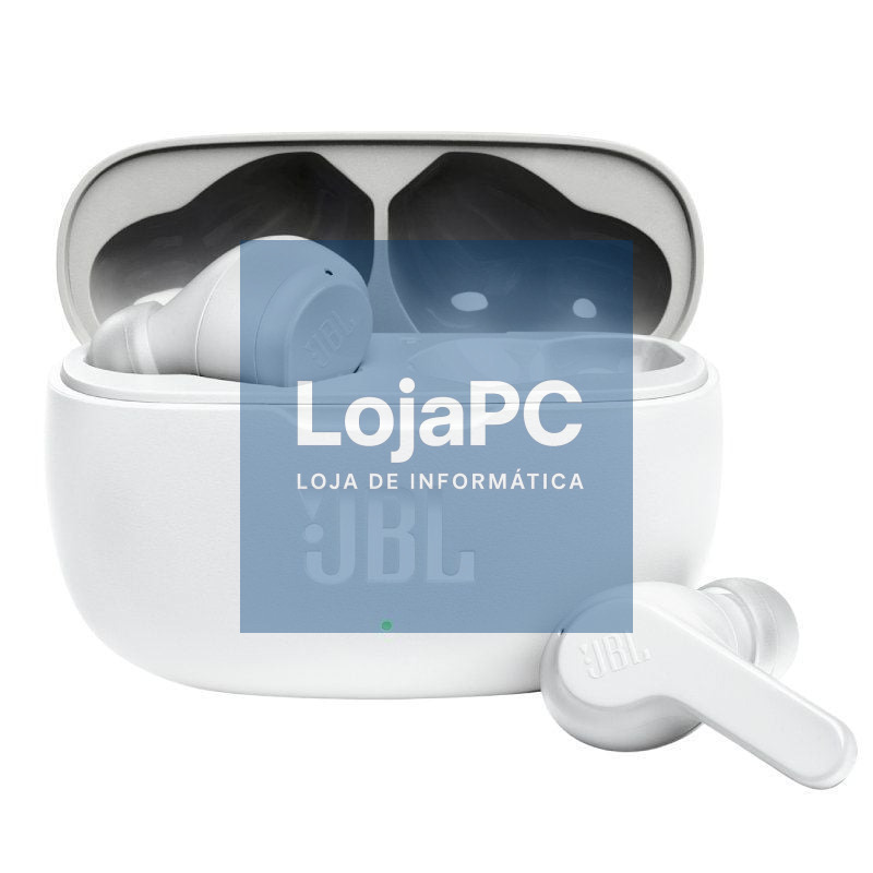 Auscultadores Bluetooth JBL Wave 200TWS com estojo de carga/ Autonomia 5h/ Brancos