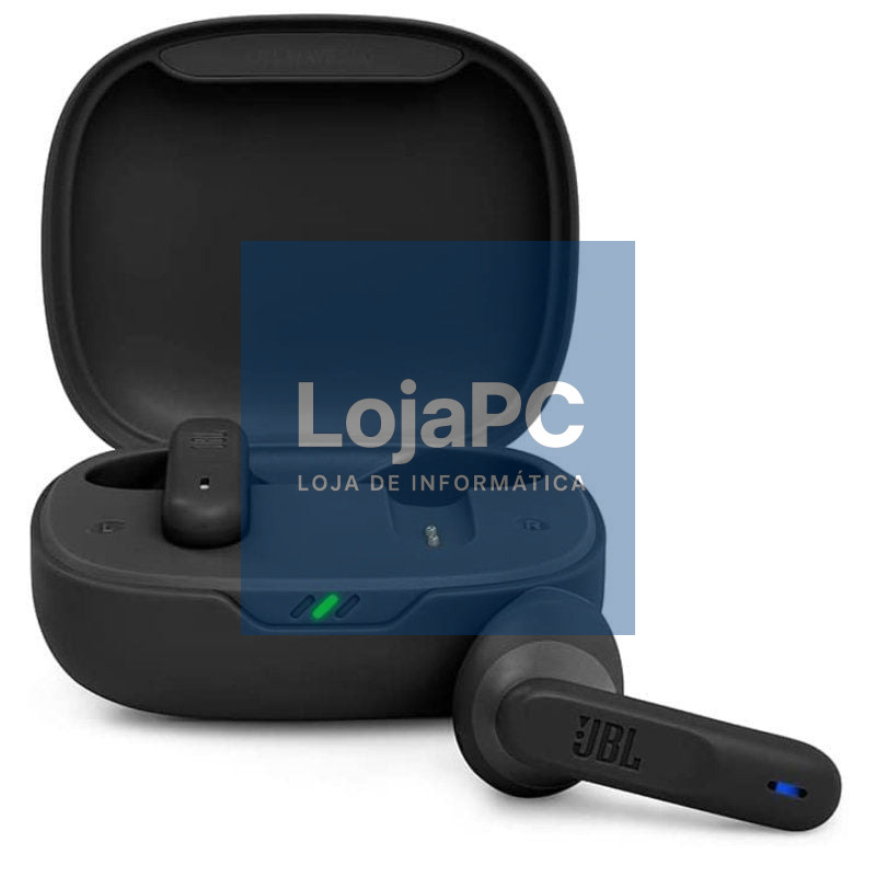 Auscultadores Bluetooth JBL Wave 300TWS com estojo de carga/ Autonomia 6h/ Pretos