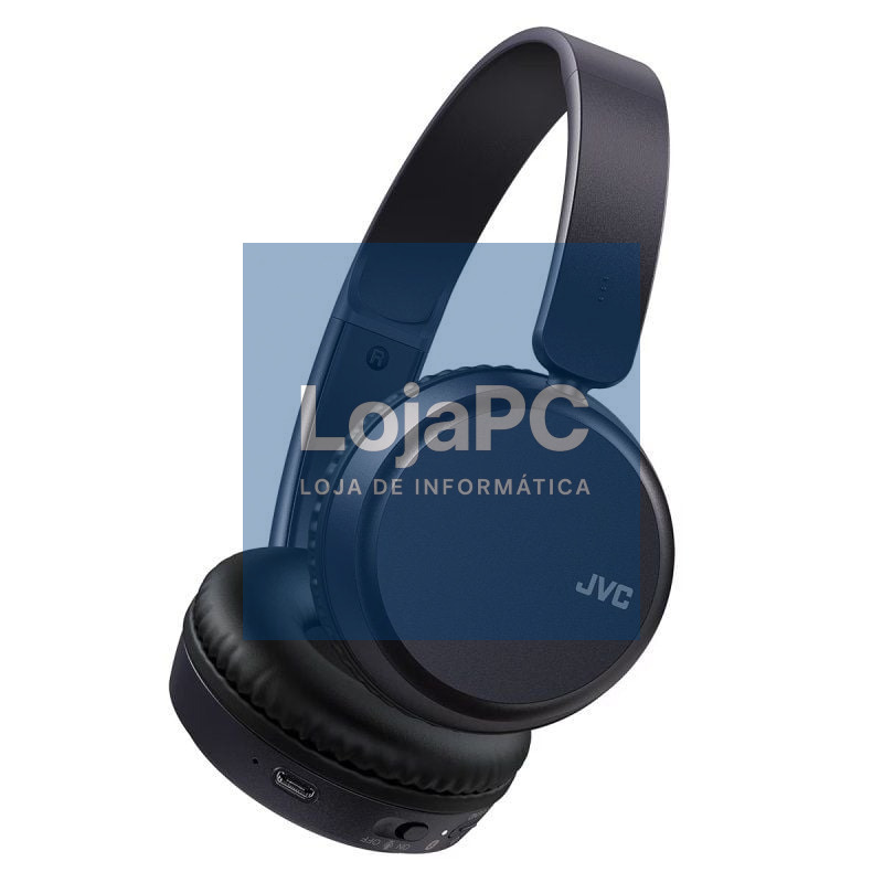 Auscultadores Sem Fios JVC HA-S36W/ com Microfone/ Bluetooth/ Azuis