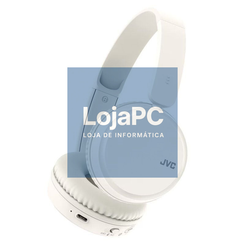 Auscultadores Sem Fios JVC HA-S36W/ com Microfone/ Bluetooth/ Brancos