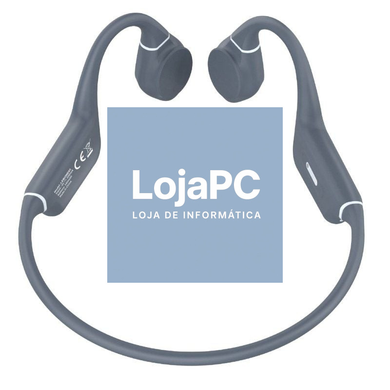 Auscultadores Sem Fios Deportivos de Conducción Ósea Leotec Osea Kuri/ com Microfone/ Bluetooth/ Grises