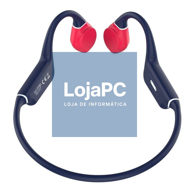 Auscultadores Sem Fios Deportivos de Conducción Ósea Leotec Osea Kuri/ com Microfone/ Bluetooth/ Azuis y Rojos