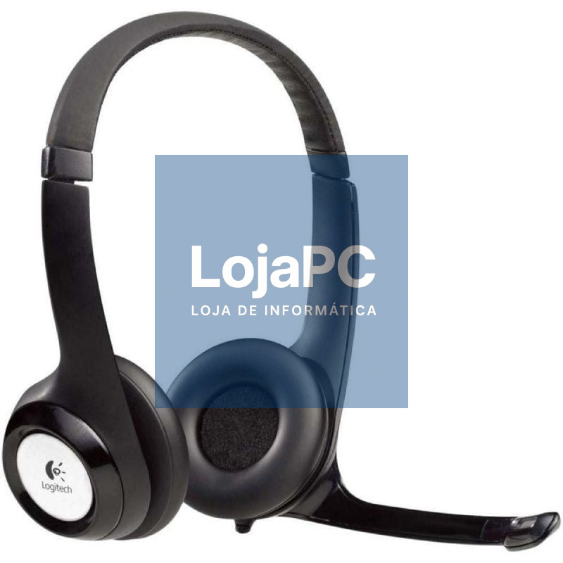 Auscultadores Logitech H390/ com Microfone/ USB/ Pretos