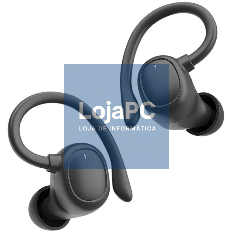 Auscultadores Deportivos Bluetooth Muvit iO Smart True Wireless Sport ENC com estojo de carga/ Autonomia 6h/ Pretos