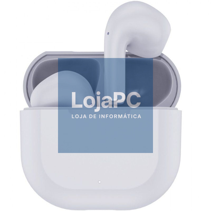 Auscultadores Bluetooth Myway Wireless Touch MWHPH0030 com estojo de carga/ Autonomia 3h/ Brancos