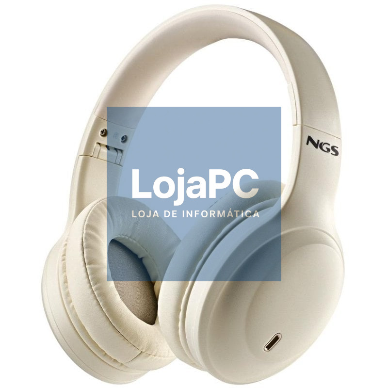 Auscultadores Sem Fios NGS Artica Glacier/ com Microfone/ Bluetooth/ Beiges