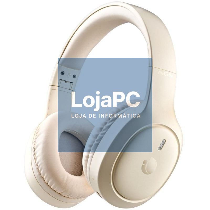 Auscultadores Sem Fios NGS Artica Tempest/ com Microfone/ Bluetooth/ Beige