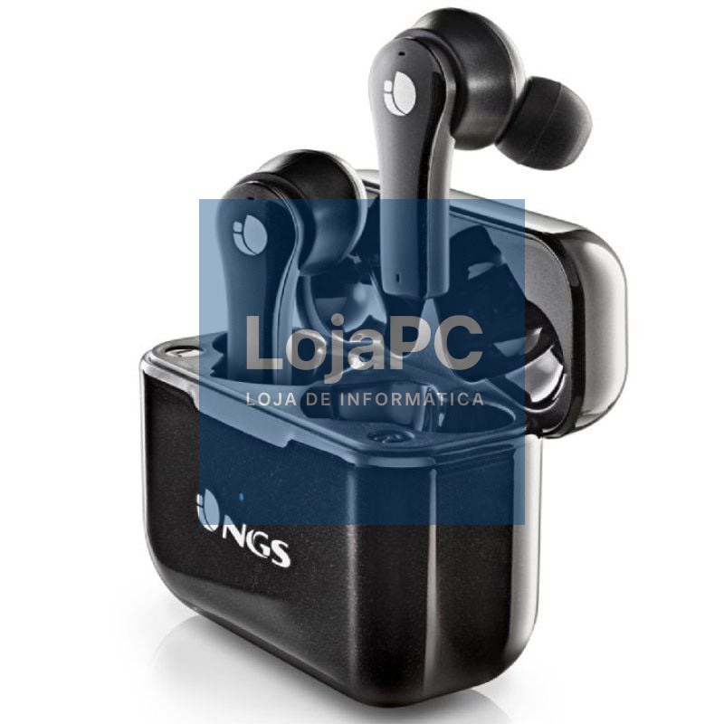 Auscultadores Bluetooth NGS Ártica Bloom com estojo de carga/ Autonomia 6h/ Pretos