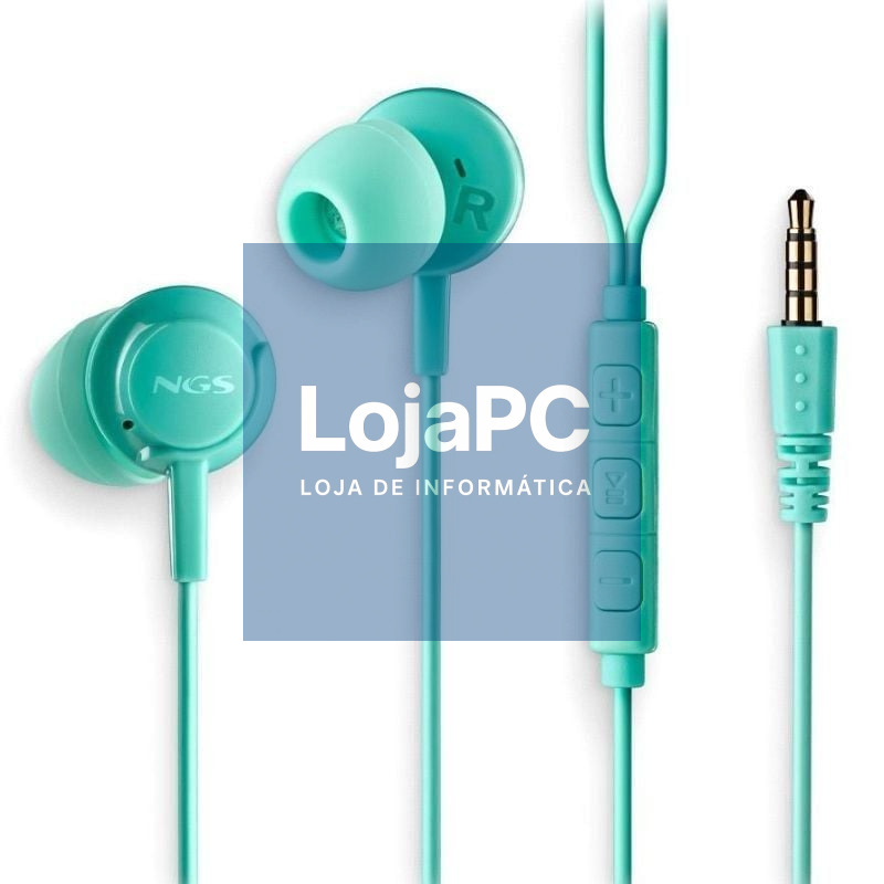 Auscultadores Intrauditivos NGS Cross Drift/ com Microfone/ Jack 3.5/ Verdes