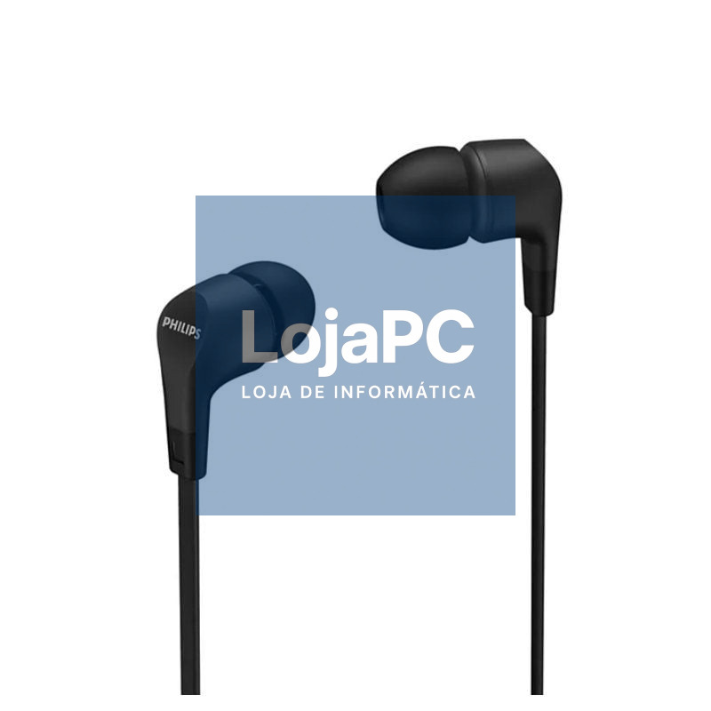 Auscultadores Intrauditivos Philips TAE1105/ Jack 3.5/ Pretos