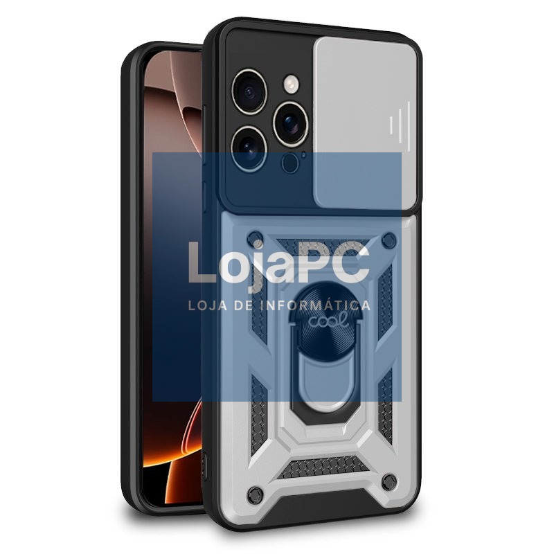 COOL Case for iPhone 16 Pro Max Hard Ring Silver