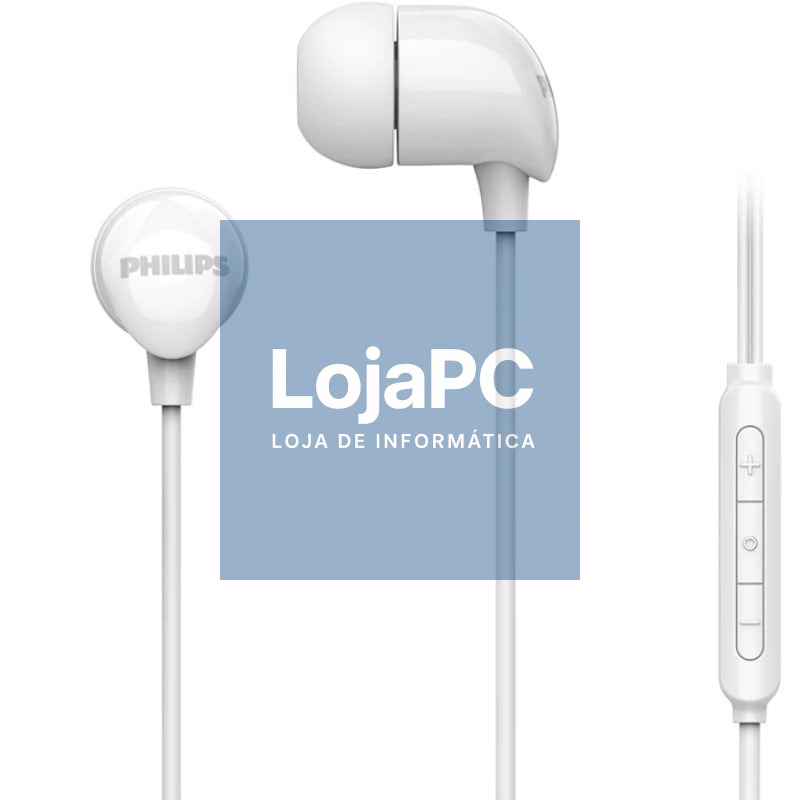 Auscultadores Intrauditivos Philips TAE2146WT/ com Microfone/ USB Tipo-C/ Brancos