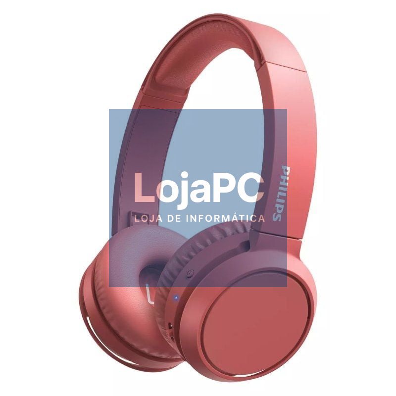 Auscultadores Sem Fios Philips TAH4205/ com Microfone/ Bluetooth/ Rojos