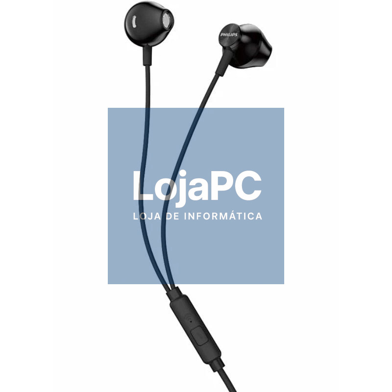 Auscultadores Intrauditivos com microfone Philips TAUE101BK/00/ Jack 3.5/ Pretos