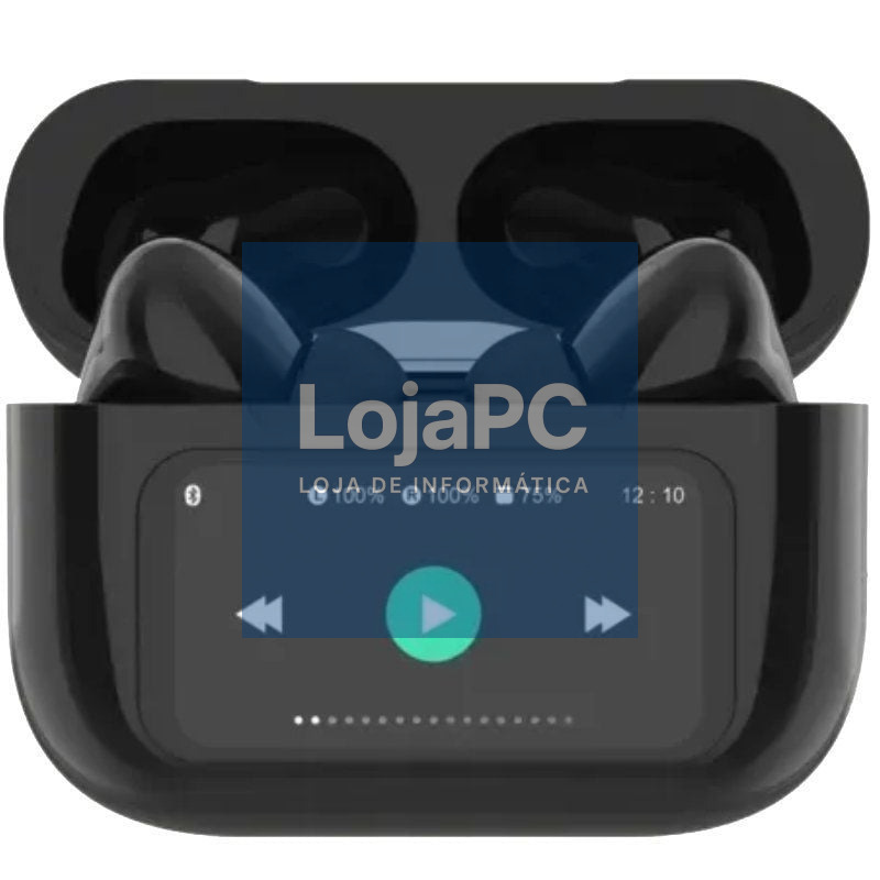 Auscultadores Bluetooth Qubo TWS-400BK com estojo de carga/ Autonomia 4h/ Pretos