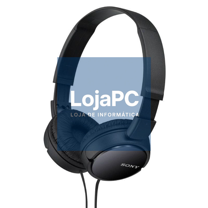 Auscultadores Sony MDR-ZX110B/ Jack 3.5/ Pretos