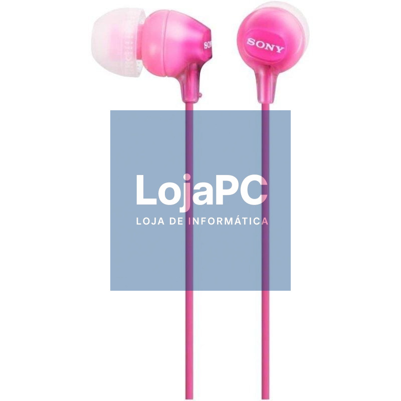 Auscultadores Intrauditivos Sony MDREX15LPP/ Jack 3.5/ Rosas