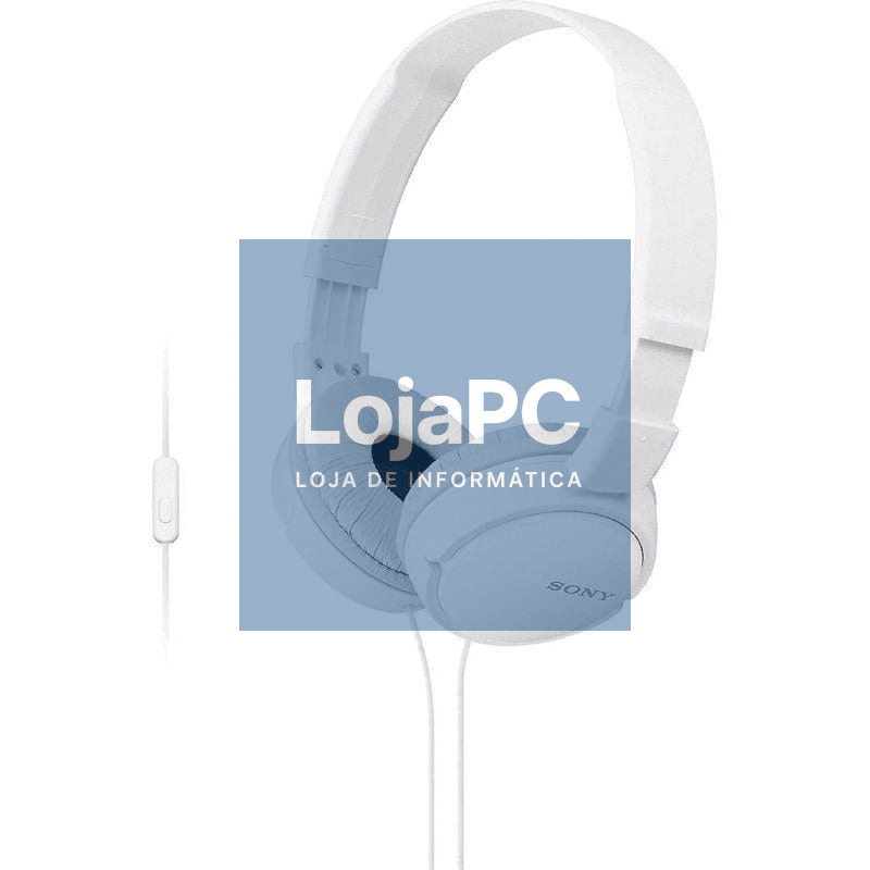 Auscultadores Sony MDRZX110APW/ com Microfone/ Jack 3.5/ Brancos
