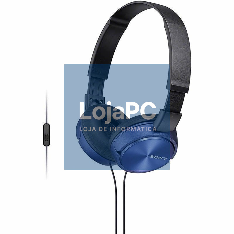 Auscultadores Sony MDRZX310APL/ com Microfone/ Jack 3.5/ Azuis